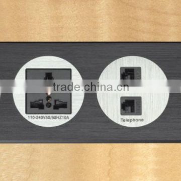 International Wall/Desktop Power Strips with Telephone Socket rj11