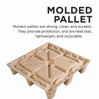 China Made Single Side Pallet of Pressed Logs for Transportation