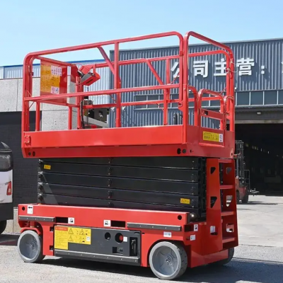 CE & ISO 9001 Certified 6m-16m Electric Hydraulic Scissor Lift With Self-Propelled Function photo-4