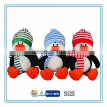 2015 new designed stuffed christmas penguin toy