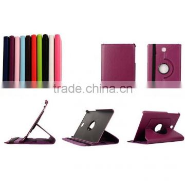 Hot selling PC+PU rotating wallet leather case for samsung Tab A T355 case with stand