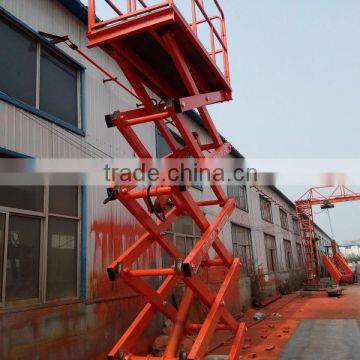 10m 1000kg Excellent Quality Four Wheel Mobile Scissor Lift Platform photo-6