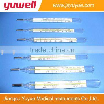 Enclosed scale Thermometer for armpit use Celsius scale or Fahrenheit scale , Dual scale together