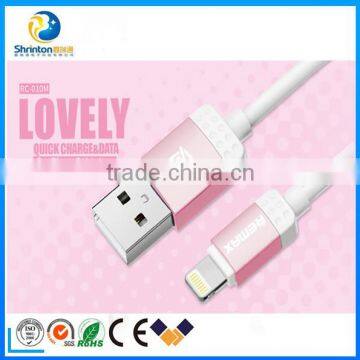 Popular Remax Lovely Series usb data cablde Sync fast charging for iPhone5/5s/6/6s