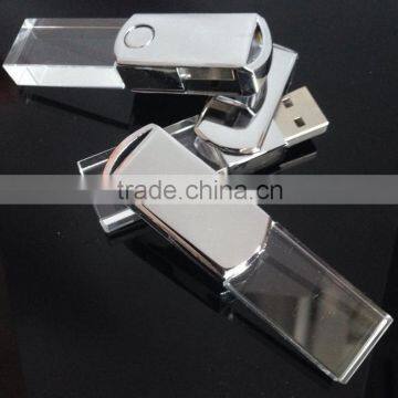 LED Red Green Blue White Light USB Flash Driver Crystal Usb Flash Driver Quality Choice photo-3