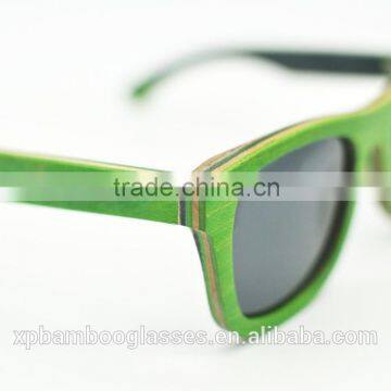 Skateboard Wood Sunglasses China, Custom Wood Sunglasses, Sunglasses Bamboo Polarized, Handmade Wood(SS1003)