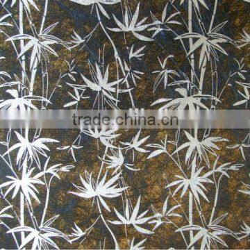 Waterproof metal foil surface and paper based metallic wallpapers