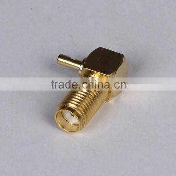 [Manufactory]sma female right angle connector with O-ring