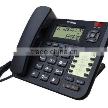 Uniden Hotel telephone AT8401 - Voice Message Waiting lamp, FSK/DTMF caller ID, HV1/RT1/RT2, speakerphone corded phone