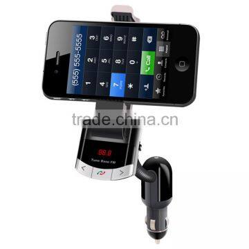 fm transmitter car phone holder usb car charger