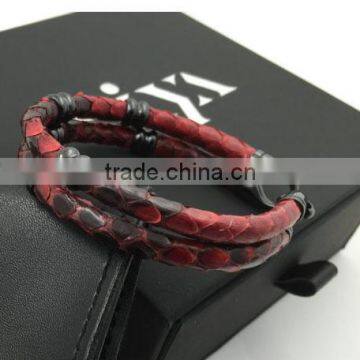 2016 Genuine Customize Genuine Luxury Python Man Bracelet for Man Gift photo-4
