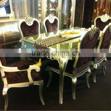 French style velvet dining room sets D1063