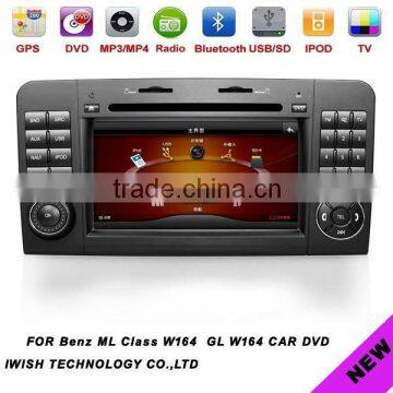 double din car dvd 7 inch HD touchscreen for Benz ML Class W164/GL W164