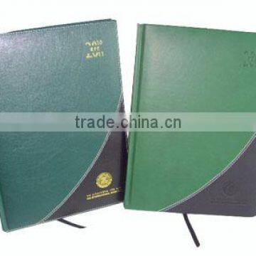 Dirrerent colors leather cover planner journal notebook