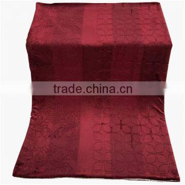 luxury 100% polyester embossed flannel blanket with sherpa china factory