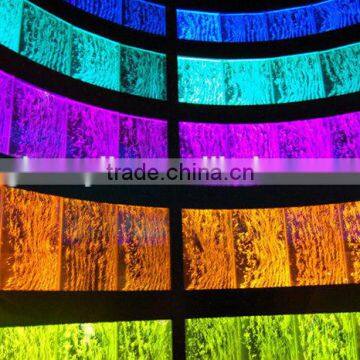 automatic changing color acrylic water bubble wall, water fountain, high quality water wall