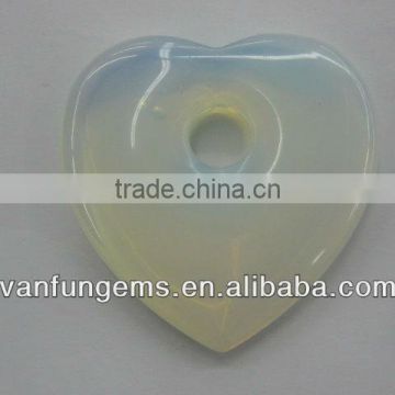 Synthetic Opal heart shape pendant