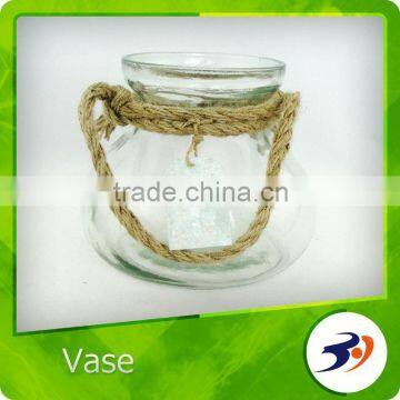 Wholesale Glass Vase Glass Vase Slanted Clear Glass Vase