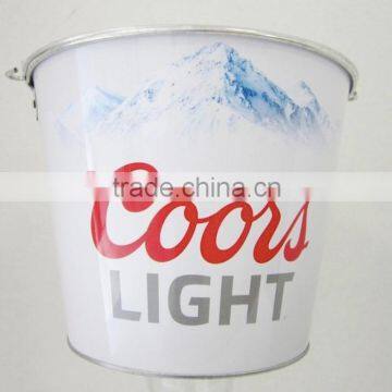 CMYK full color printing tin ice bucket