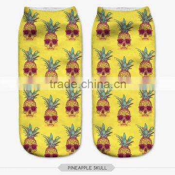 emoji stocking pig wood high quality 3d digital full print colorful ankle socks sports unisex custom hot sale stretch spandex