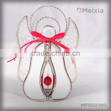 MF050390 china wholesale tiffany stained glass angel table top display for christmas decoration wholesale