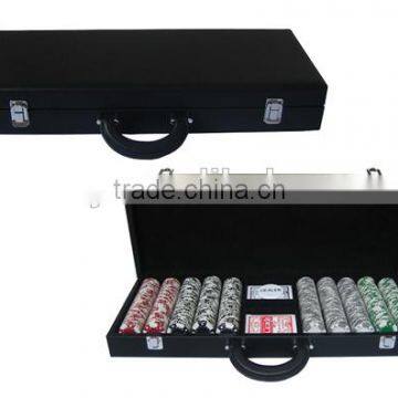 Custom Leather Poker Chip Set for 500 Chips photo-2