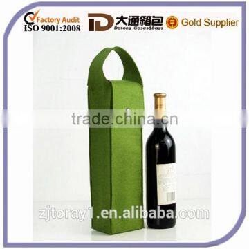 Promotional Cheap Felt Wine Bag Wine Bottle Gift Wrap Wine Tote Holder