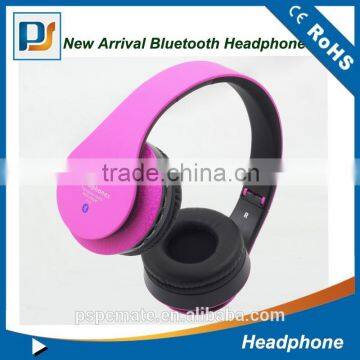 Newest design Foldable wireless stereo blueooth headphone support TF card play mode