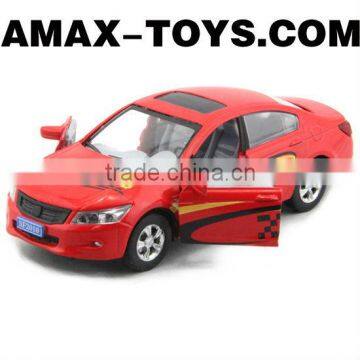 dc-0681081 1:32 diecast car lifelike pull back die cast mini car model with light and music (doors can be opened)