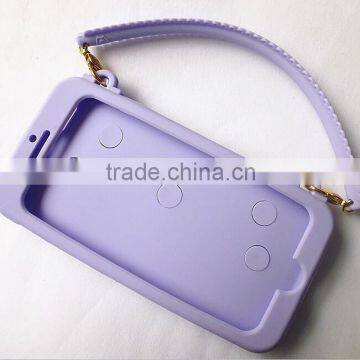 Hot Sale Factory Supply Chain Handbag Silicone Phone Case