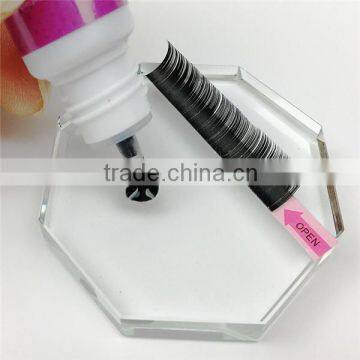 Rectangle-shaped Eyelash Glue Glass Holder False Eyelash Stand False Eyelash Extension Crystal Glass Glue Pallet Accessories