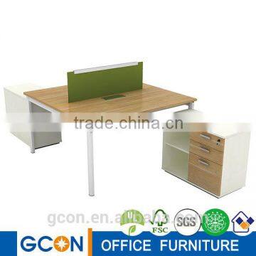 Lockable double office desk product for 2 people