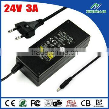 Switching Adapter 100-240V 24V 3A Massage Recliner Power Supply