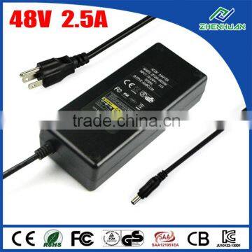 Ite Power Supply 48V 2.5A AC DC Adapter For Android Tablet PC With CE KC