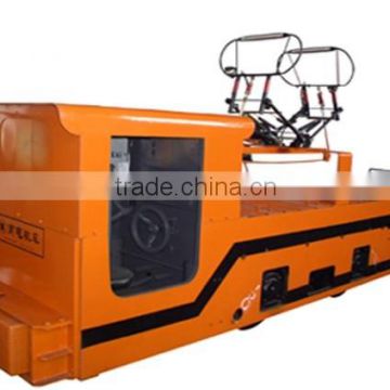 7tons overhead line electric locomotive for underground mine, China manufacture locomotive,the cheapest electric locomotive