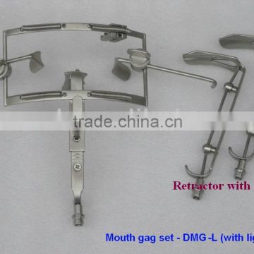 surgical mouth gag retractors for maxillofacial surgery