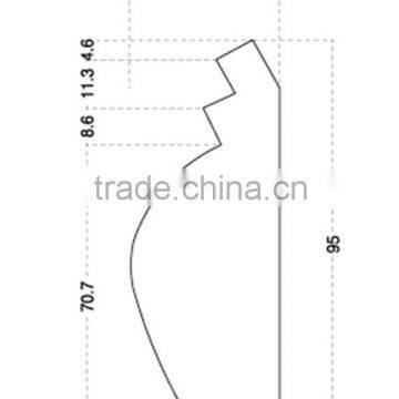 wall ceiling decoration cornice wooden for architectural design