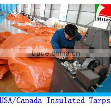 insulated tarp exported to Canada/USA