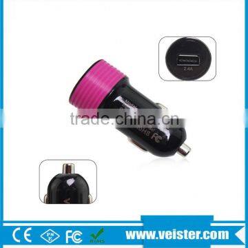2.4A Single Port and Silicon and Cheap Usb Car Charger