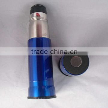 18/8 Stainless Steel Vacuum Flask with 2 Cups with color coated