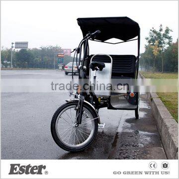 ESTER Unique Pedal Passenger cargo rickshaw with battery