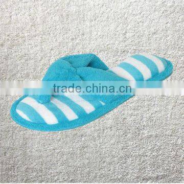 Preimum Quality Woman's New Terry Spa Thong Flipflop Slippers in Fun Chic Striped Colors Quality Choice photo-3