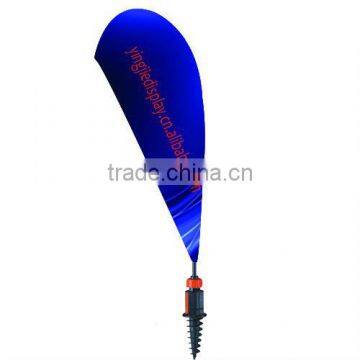 Advertising Flying Feather Flag With Double Side Printing and Spike Base