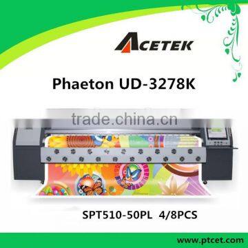 Phaeton PVC outdoor 3278K solvent printer with spt 510 50pl head