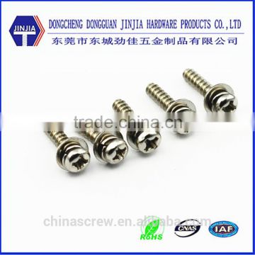 cross recess pan head nickel plated cross recessed pan head sems and combination screws