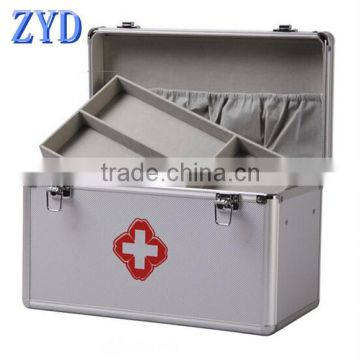 ZYD aluminum frame portable first aid kit box made in china