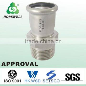 Fast install SS plumbing items