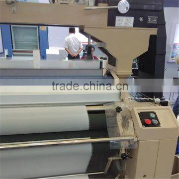 Shuttless weaving loom machine of polyester staple fiber