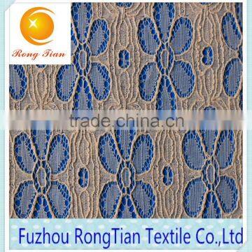 High quality cheap printed nylon lace fabric used for lace skirt