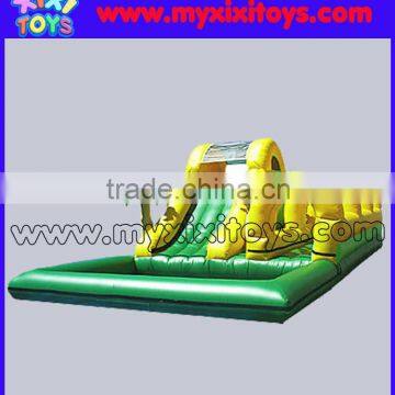 xixi toys Outdoor inflatable water slide with pool kids playground